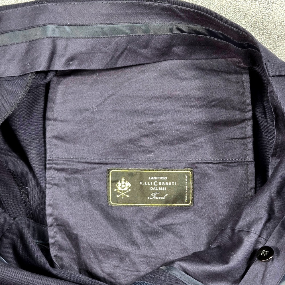 Suitsupply Dress Pants Mens 38 Navy Blue Excellent Wool Brescia Int. B4760IE - Picture 12 of 15